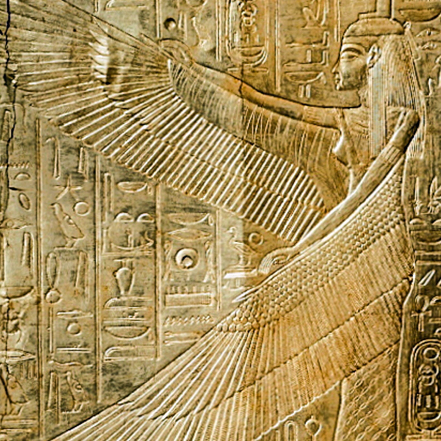 The Protective Wings of Isis Greeting Card
