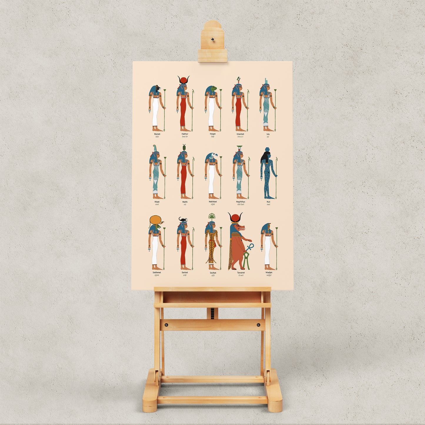 The Ancient Egyptian Goddesses Giclée Print