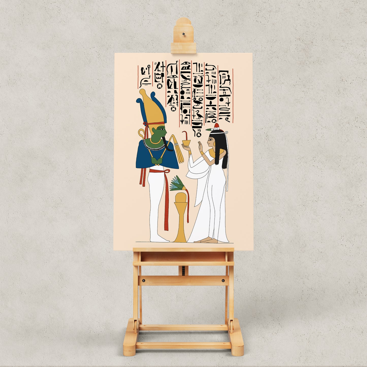 Neskhons Making Offerings to Osiris Giclée Print