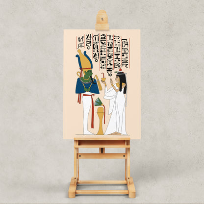 Neskhons Making Offerings to Osiris Giclée Print