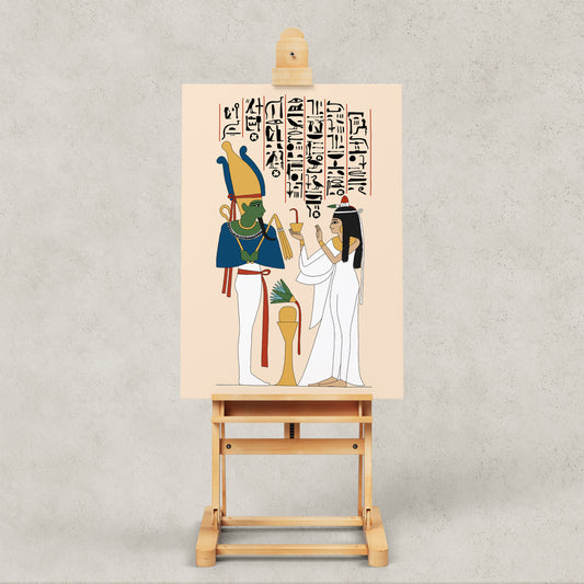 Neskhons Making Offerings to Osiris Giclée Print