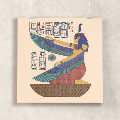 The Winged Goddess Maat Giclée Print