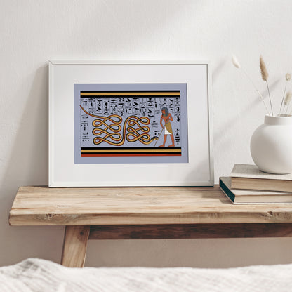 Atum Repelling Apep in the Underworld Giclée Print