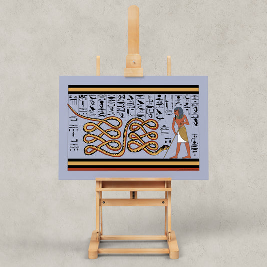 Atum Repelling Apep in the Underworld Giclée Print