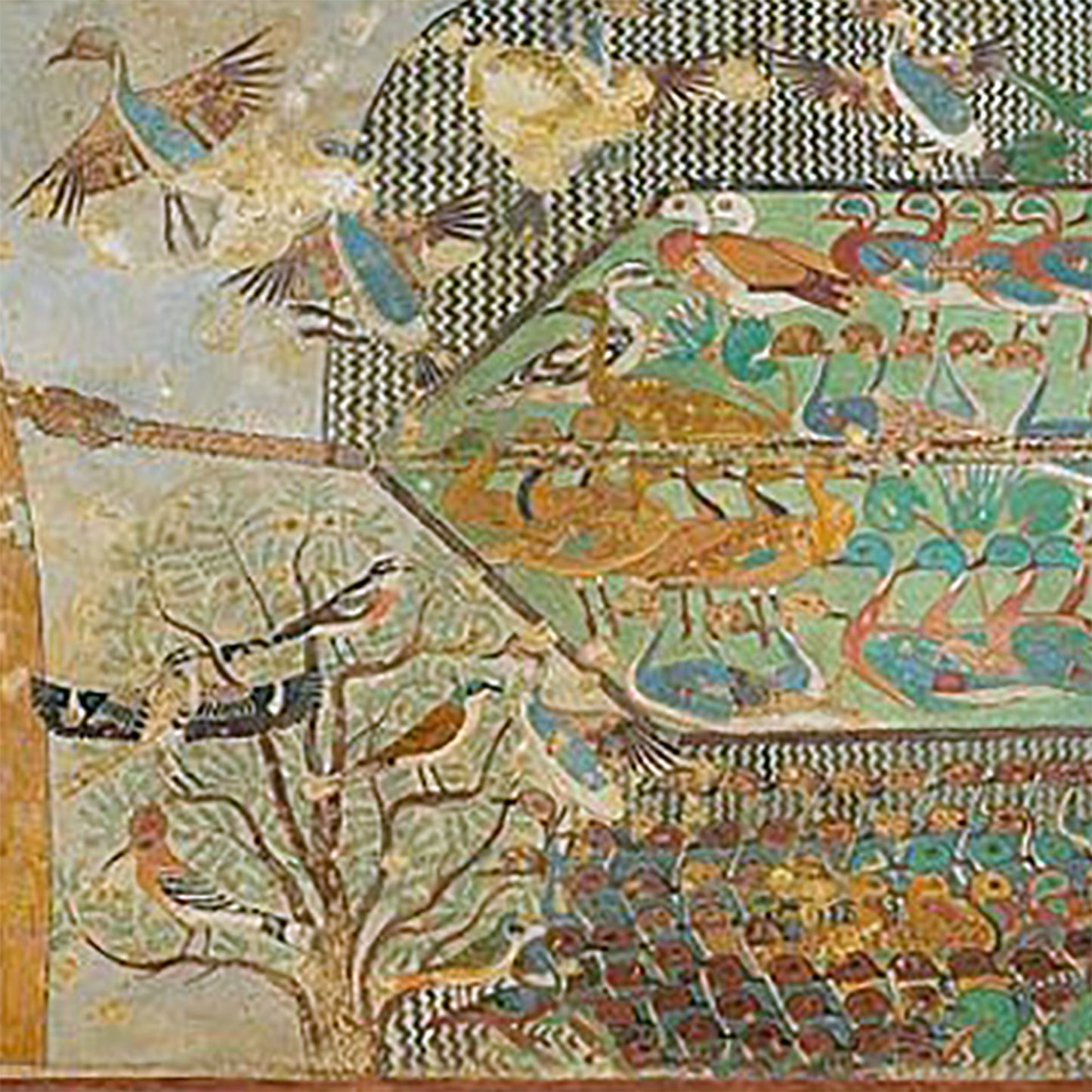 Tree of Life with Exotic Birds Greeting Card