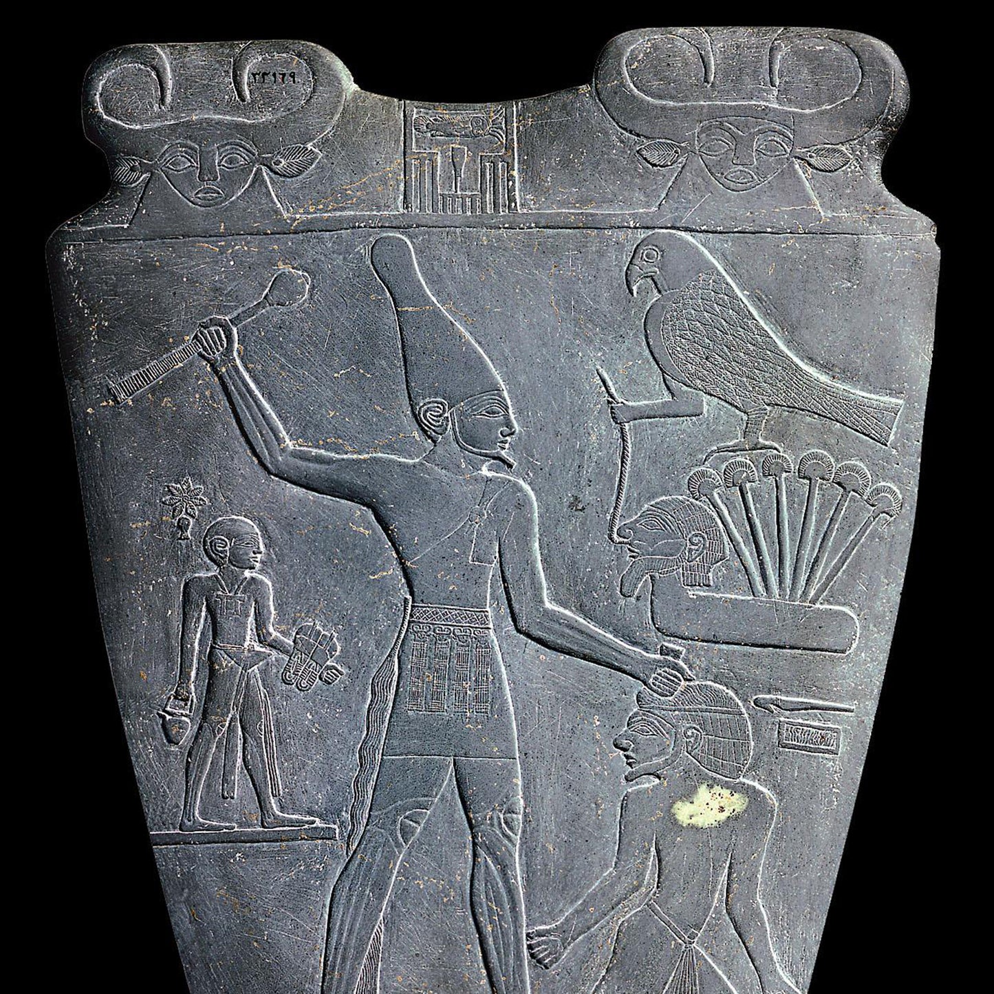 The Unification of Egypt (Narmer Palette Monochrome) Giclée Print