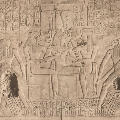 Seti with Horus, Thoth and the Two Ladies Giclée Print