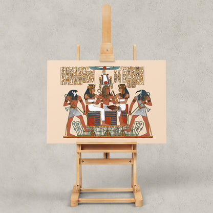 Seti with Horus, Thoth and the Two Ladies Giclée Print