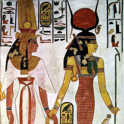 Queen Nefertari and Isis Greeting Card