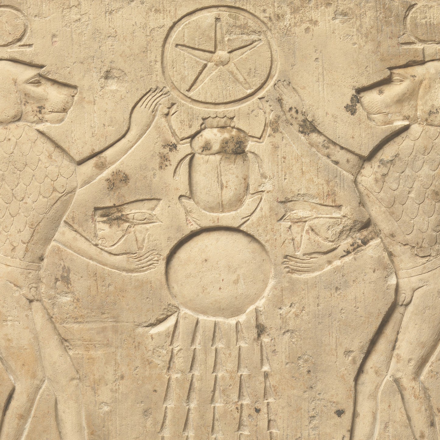 Khepri and Thoth’s Sacred Baboons Giclée Print