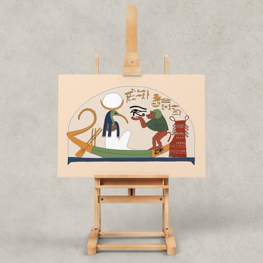 Iah-Thoth and the Wadjet Eye Giclée Print