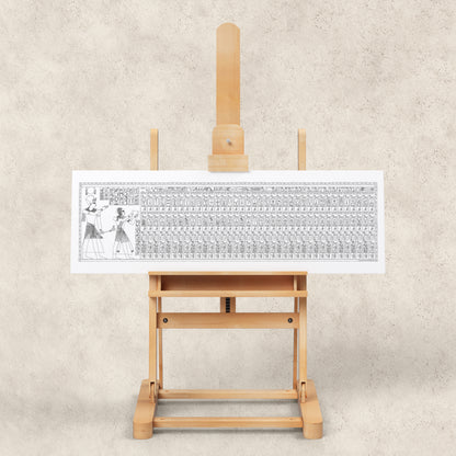 The Abydos King List (Monochrome) Giclée Print