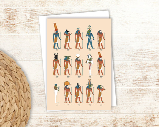 The Ancient Egyptian Gods Greeting Card